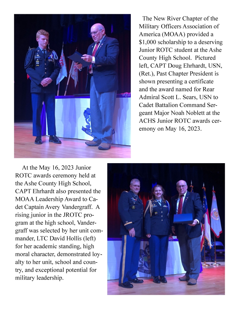 Ashe County High School JROTC Award Presentations