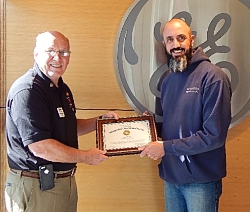 New River Chapter Presents Certificates of Appreciation to GE Aviation
